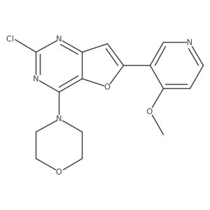 2-Chloro-6-(4-methoxypyridin-3-yl)-4-morpholin-4-ylfuro[3,2-d]pyrimidine结构式
