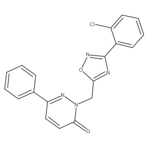 2-{[3-(2-Chlorophenyl)-1,2,4-oxadiazol-5-yl]methyl}-6-phenyl-2,3-dihydropyridazin-3-one Structure
