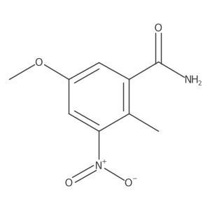 2-Methyl-5-methoxy-3-nitrobenzamide Structure