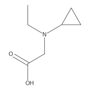 N-Cyclopropyl-N-ethylglycine Structure