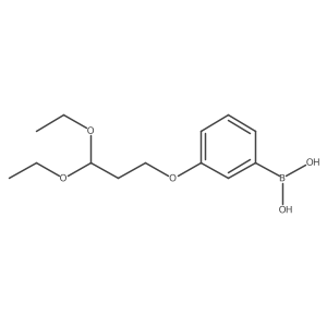 3-(3,3-Diethoxypropoxy)phenylboronic acid结构式