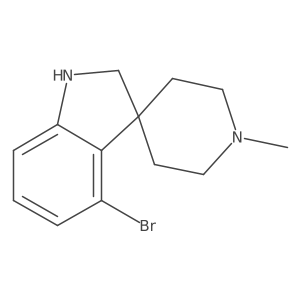 4-Bromo-1'-methylspiro[indoline-3,4'-piperidine]结构式