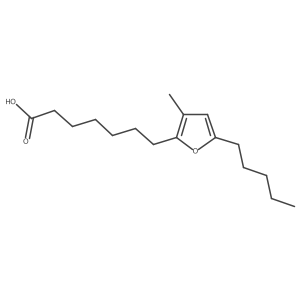 3-Methyl-5-pentyl-2-furanheptanoic acid Structure