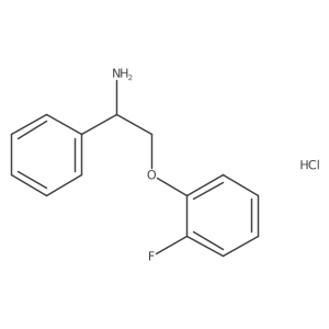 1-(2-Amino-2-phenylethoxy)-2-fluorobenzene hydrochloride结构式