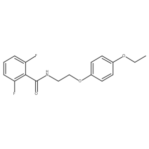 CCOc1ccc(OCCNC(=O)c2c(F)cccc2F)cc1结构式