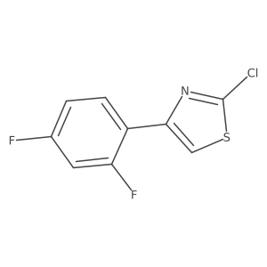 2-Chloro-4-(2,4-difluorophenyl)thiazole结构式