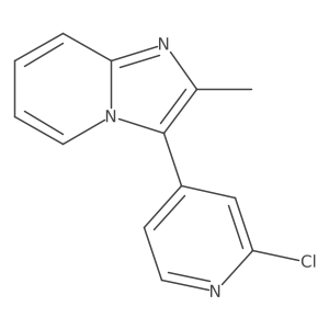 3-(2-Chloropyridin-4-yl)-2-methylimidazo[1,2-a]pyridine结构式