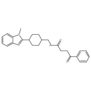 N-((4-(1-methyl-1H-benzo[d]imidazol-2-yl)cyclohexyl)methyl)-4-oxo-4-phenylbutanamide结构式