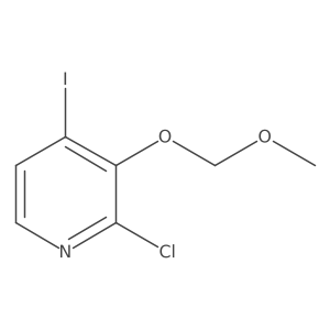 2-Chloro-4-iodo-3-(methoxymethoxy)pyridine结构式