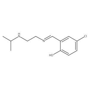 4-Chloro-2-[[[2-[(1-methylethyl)amino]ethyl]imino]methyl]phenol结构式