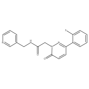 2-[3-(2-fluorophenyl)-6-oxo-1(6H)-pyridazinyl]-N-(3-pyridinylmethyl)acetamide结构式