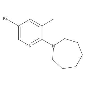 1-(5-Bromo-3-methylpyridin-2-yl)azepane Structure