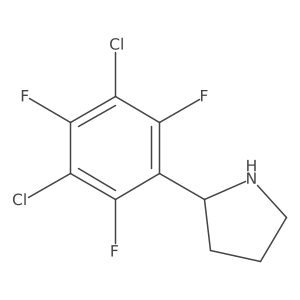 (R)-2-(3,5-Dichloro-2,4,6-trifluorophenyl)pyrrolidine Structure