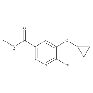 6-Bromo-5-cyclopropoxy-N-methylnicotinamide Structure