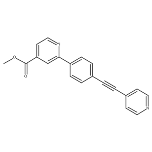 Methyl 2-[4-[2-(4-pyridinyl)ethynyl]phenyl]-4-pyridinecarboxylate Structure