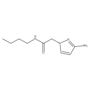 2-(3-amino-1H-pyrazol-1-yl)-N-butylacetamide Structure