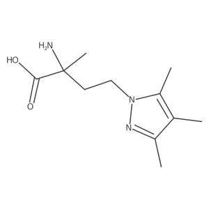 2-amino-2-methyl-4-(trimethyl-1H-pyrazol-1-yl)butanoic acid Structure