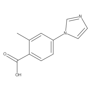4-(1H-imidazol-1-yl)-2-methylbenzoic acid结构式