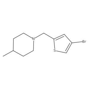 1-[(4-Bromothiophen-2-yl)methyl]-4-methylpiperidine Structure