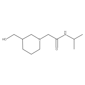2-[3-(hydroxymethyl)piperidin-1-yl]-N-(propan-2-yl)acetamide Structure