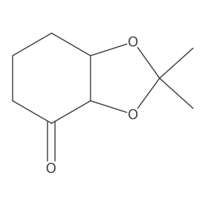 (3aR,7aR)-2,2-dimethyl-hexahydro-2H-1,3-benzodioxol-4-one结构式