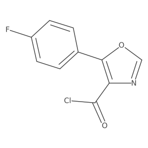 5-(4-Fluoro-phenyl)-oxazole-4-carbonyl chloride结构式