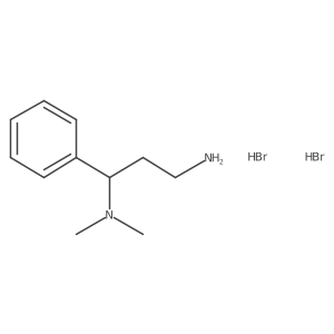 (3-Amino-1-phenylpropyl)dimethylamine dihydrobromide Structure