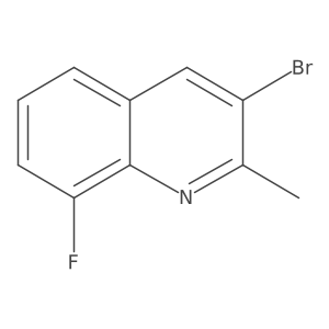 3-Bromo-8-fluoro-2-methylquinoline Structure