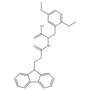 (R)-2-((((9H-Fluoren-9-yl)methoxy)carbonyl)amino)-3-(2,5-dimethoxyphenyl)propanoic acid结构式