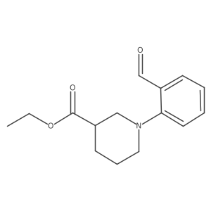 Ethyl 1-(2-formylphenyl)piperidine-3-carboxylate Structure