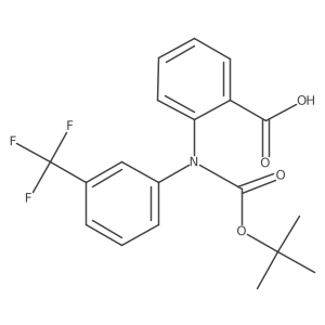 2-{[(Tert-butoxy)carbonyl][3-(trifluoromethyl)phenyl]amino}benzoic acid结构式