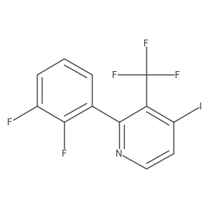 2-(2,3-Difluorophenyl)-4-iodo-3-(trifluoromethyl)pyridine结构式