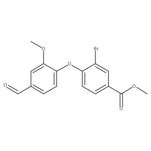 Methyl 3-bromo-4-(4-formyl-2-methoxyphenoxy)benzoate结构式