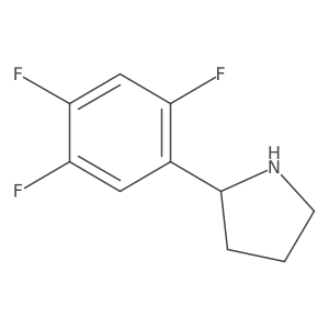 (R)-2-(2,4,5-Trifluorophenyl)pyrrolidine结构式