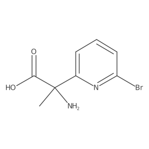 2-Amino-2-(6-bromo-pyridin-2-yl)-propionic acid Structure