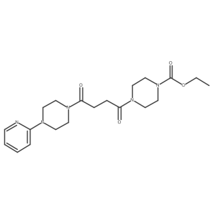 ethyl 4-{4-oxo-4-[4-(2-pyridyl)piperazino]butanoyl}tetrahydro-1(2H)-pyrazinecarboxylate结构式
