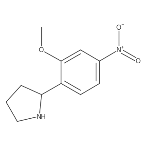 2-(2-Methoxy-4-nitrophenyl)pyrrolidine Structure
