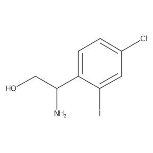 2-Amino-2-(4-chloro-2-iodophenyl)ethan-1-ol Structure