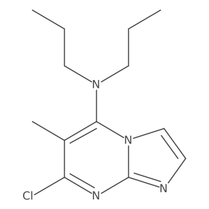 7-Chloro-6-methyl-N,N-dipropyl-imidazo[1,2-a]pyrimidin-5-amine Structure