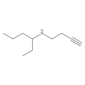 N-(But-3-yn-1-yl)hexan-3-amine结构式