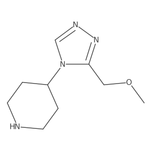 4-[3-(methoxymethyl)-4H-1,2,4-triazol-4-yl]piperidine Structure