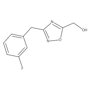 {3-[(3-Fluorophenyl)methyl]-1,2,4-oxadiazol-5-yl}methanol结构式