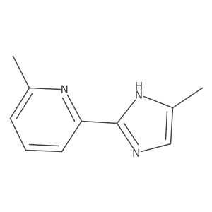 2-Methyl-6-(5-methyl-2-imidazolyl)pyridine Structure