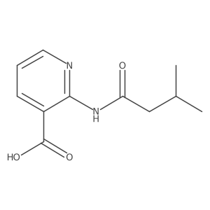2-(3-Methylbutanoylamino)pyridine-3-carboxylic acid结构式