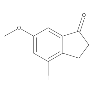 4-Iodo-6-methoxy-2,3-dihydroinden-1-one结构式