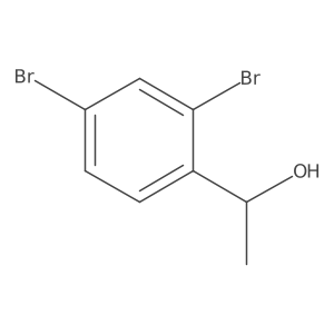 (1R)-1-(2,4-dibromophenyl)ethan-1-ol Structure