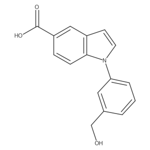 1-(3-(Hydroxymethyl)phenyl)-1H-indole-5-carboxylic acid Structure