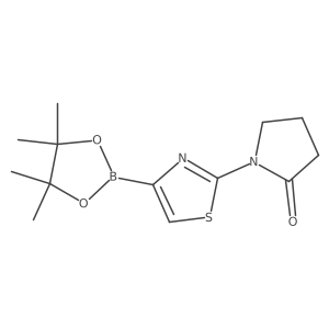 2-(2-Oxopyrrolidin-1-yl)thiazole-4-boronic acid pinacol ester Structure