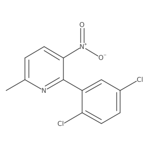 2-(2,5-Dichlorophenyl)-6-methyl-3-nitropyridine结构式