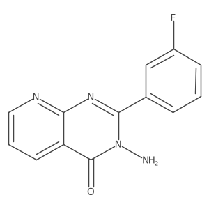 3-Amino-2-(3-fluorophenyl)pyrido[2,3-D]pyrimidin-4(3H)-one结构式